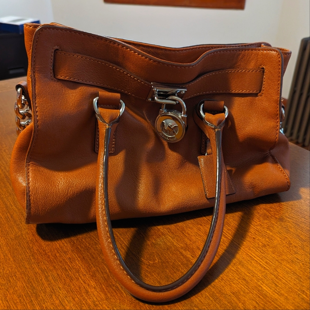 Brown leather Michael Kors bag